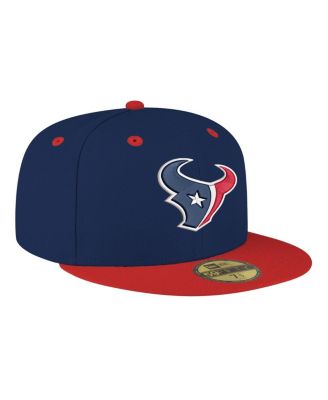 Men's Navy/Red Houston Texans Flipside Two-Tone 59FIFTY Fitted Hat