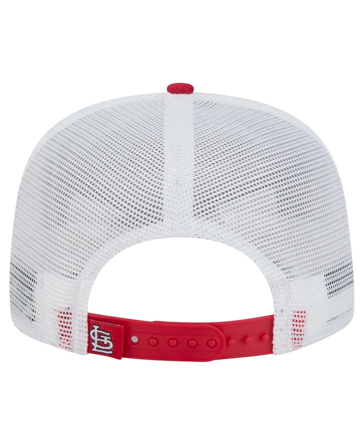 New Era Men's Red St. Louis Cardinals 9fifty A-frame Trucker Snapback Hat In Red