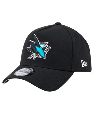 New Era - Men's Black San Jose Sharks Core A-Frame 9FORTY Adjustable Hat