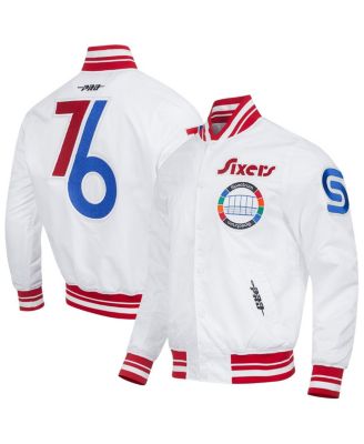 Pro Standard - Men's White Philadelphia 76ers 2024/25 City Edition Chenille Satin Full-Snap Jacket