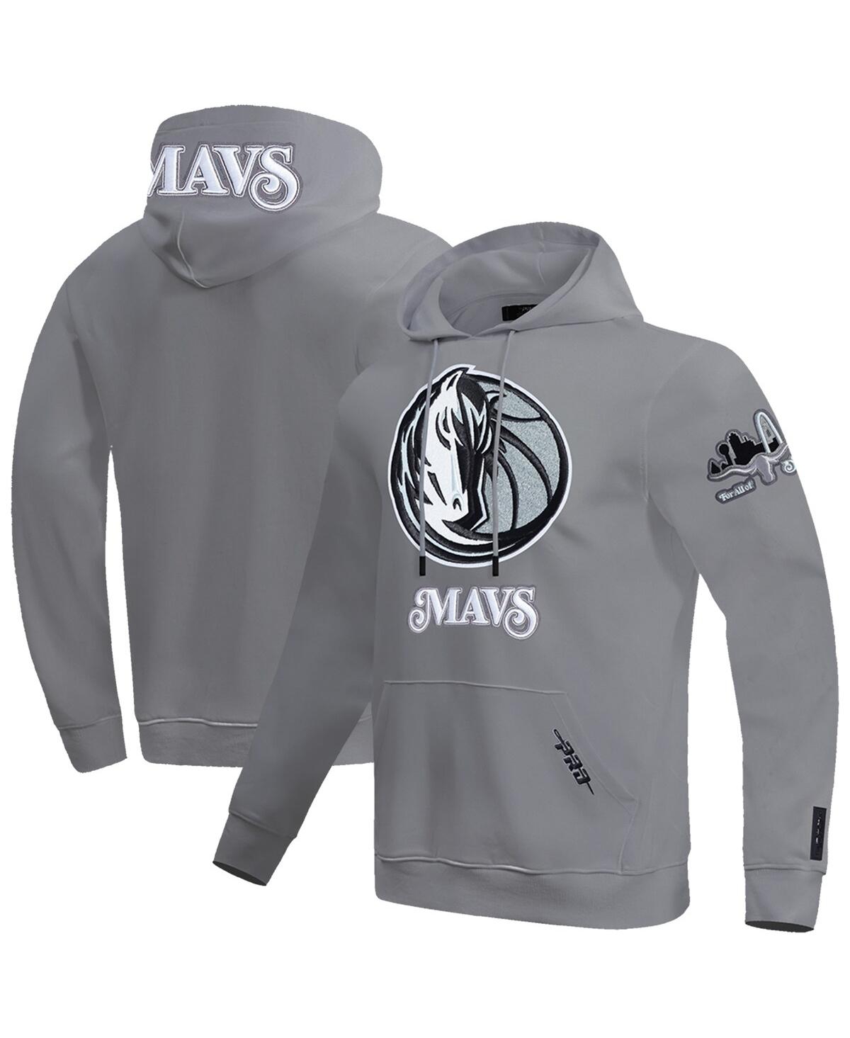 Pro Standard Men's Gray Dallas Mavericks 2024/25 City Edition Chenille Applique Pullover Hoodie In Gray