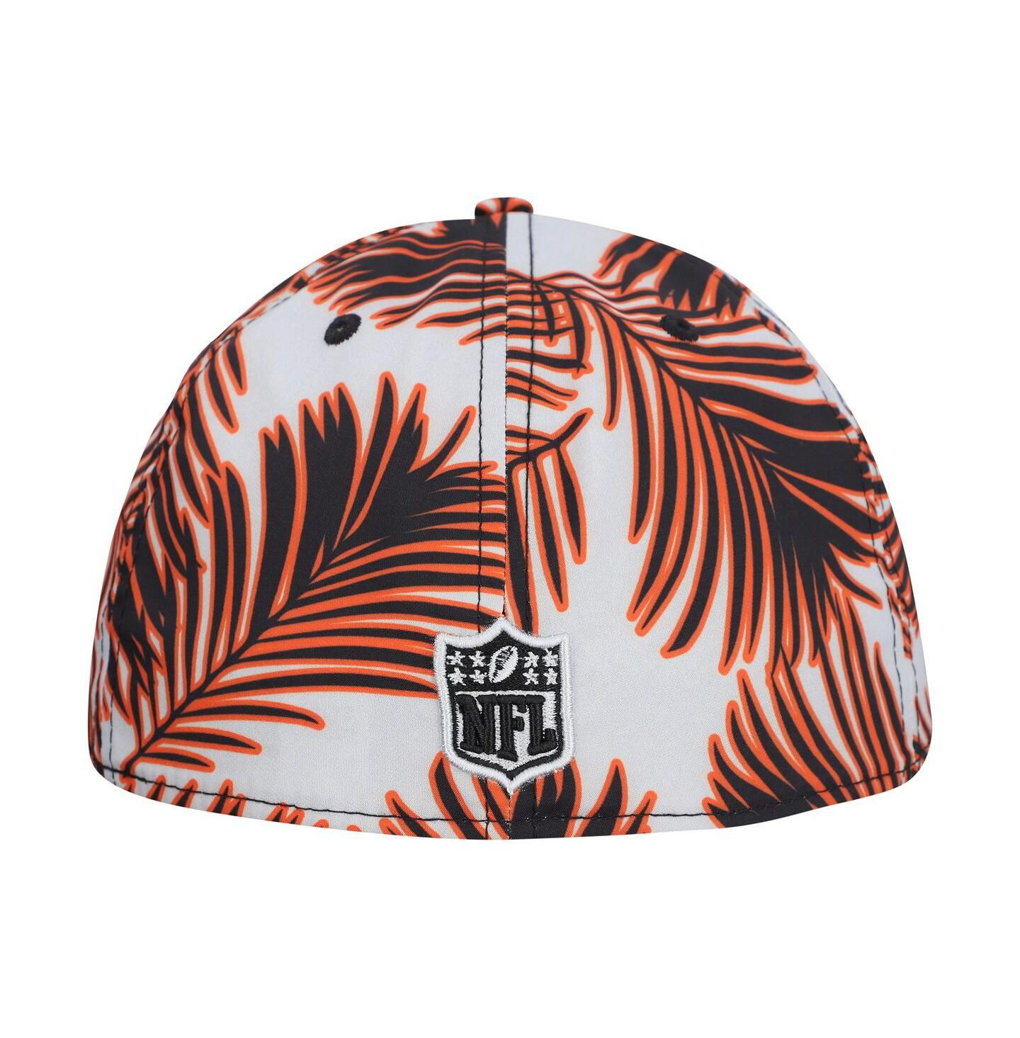 Мужская кепка New Era Gray Cincinnati Bengals Palms 39THIRTY Flex Hat — фото 2