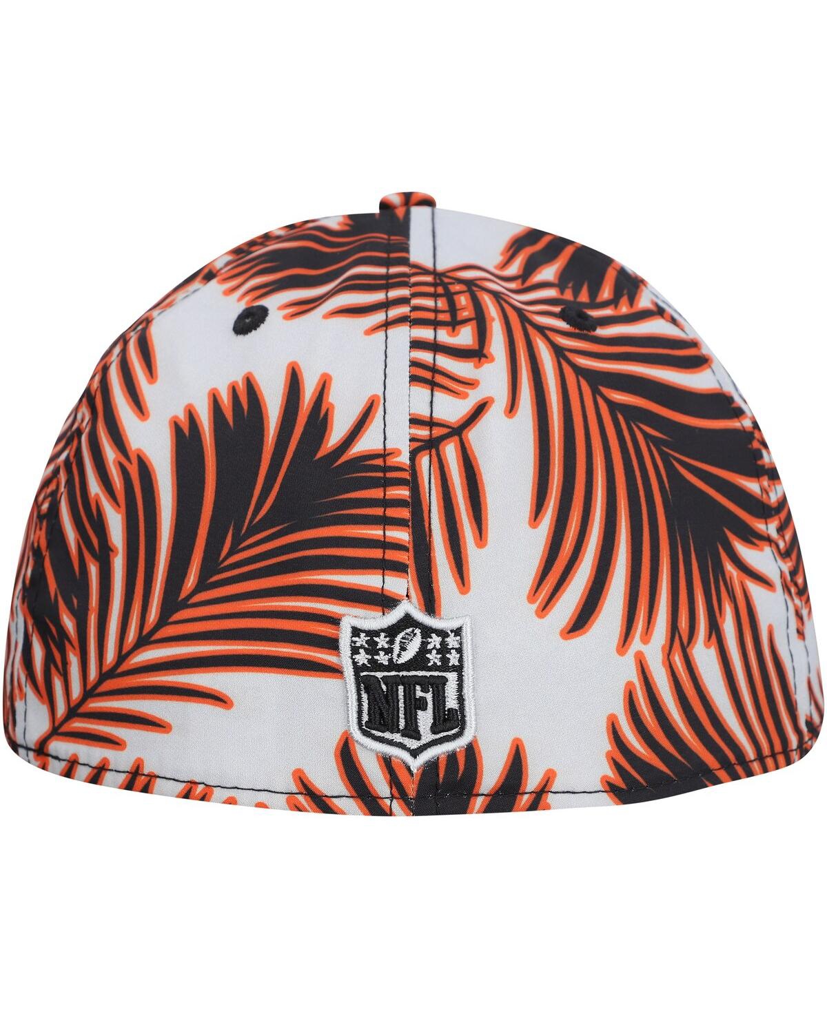 NEW ERA MEN'S GRAY CINCINNATI BENGALS PALMS 39THIRTY FLEX HAT 