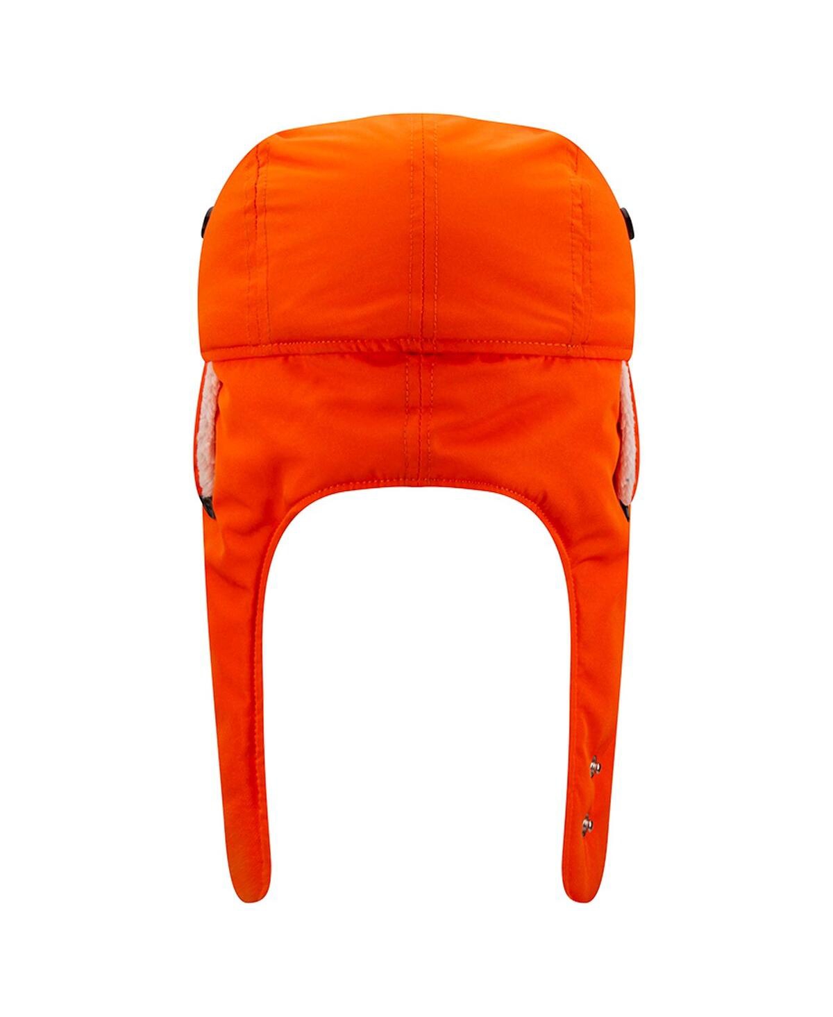 New Era Men's Orange Fc Cincinnati Trapper Knit Hat In Orange