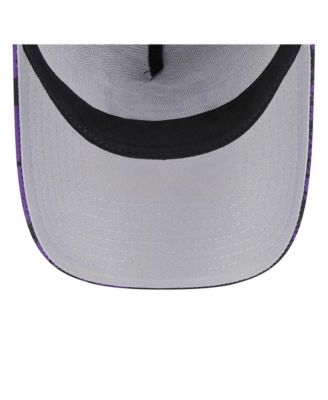 Men's Black/Purple Sacramento Kings Tip Off A-Frame Trucker 9FORTY Adjustable Hat