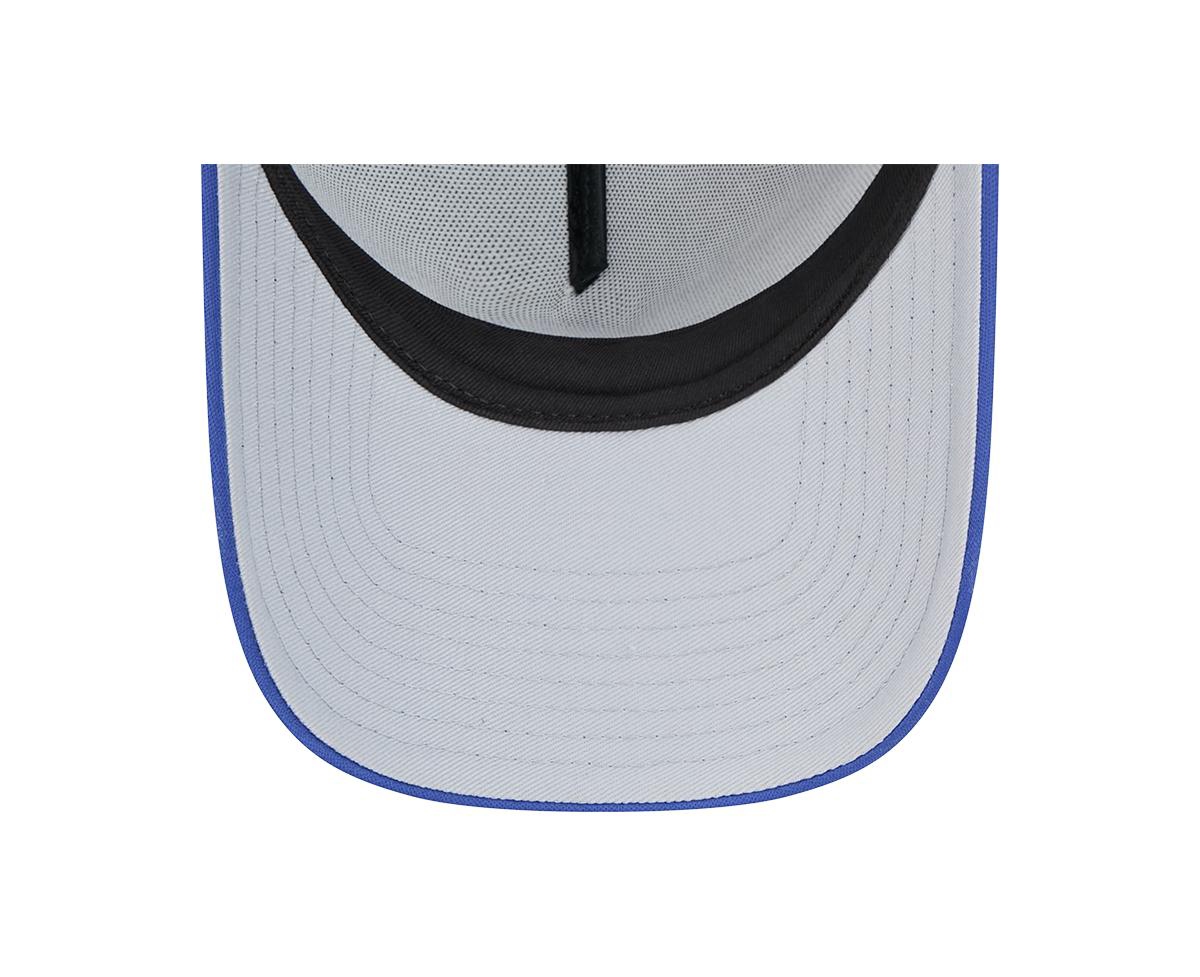 New Era Men's White Los Angeles Dodgers Retro Wordmark 9forty A-frame Trucker Adjustable Hat In White
