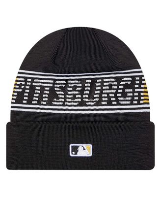 Men's Black Pittsburgh Pirates Authentic Collection Cuffed Knit Hat