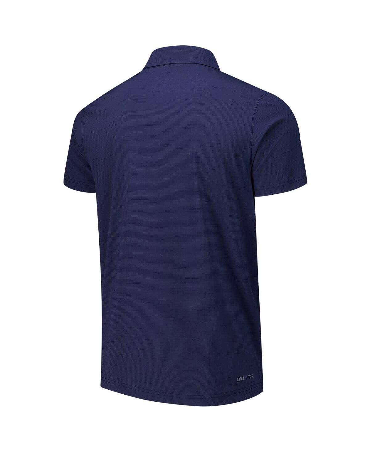 Nike Men's Navy Team Usa Woven Performance Polo In Navy