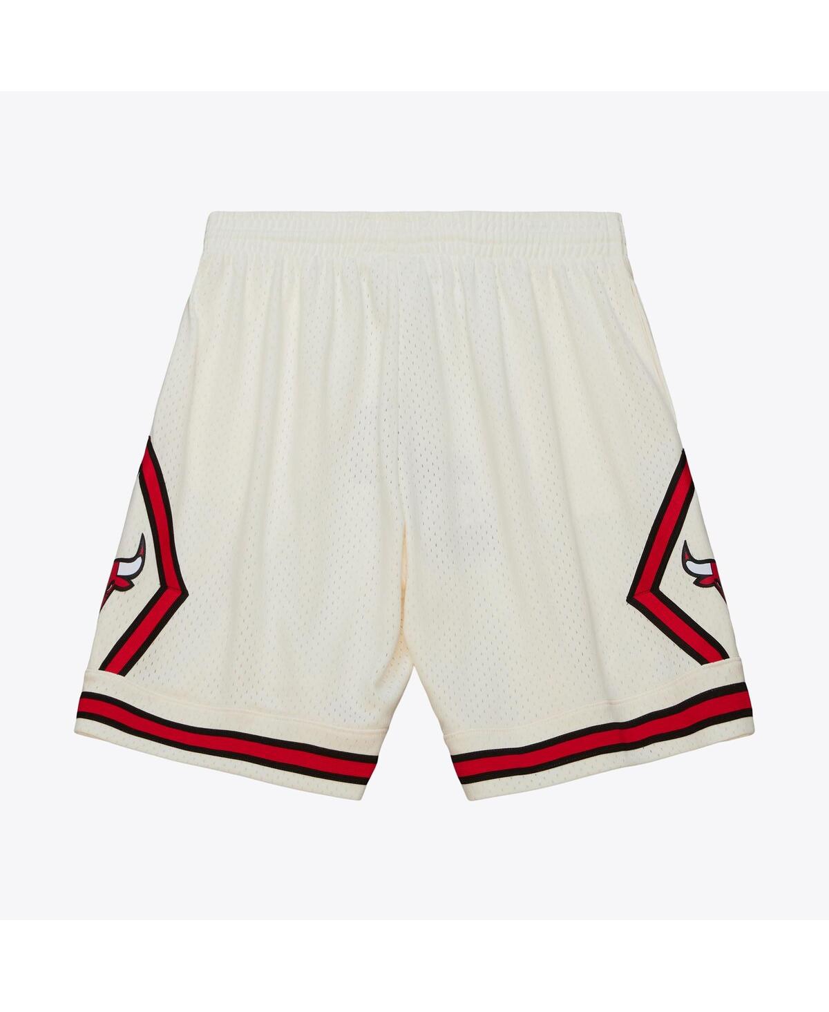 Mitchell & Ness Men's Cream Chicago Bulls 1997/98 Hardwood Classics Team Color Swingman Shorts In Cream