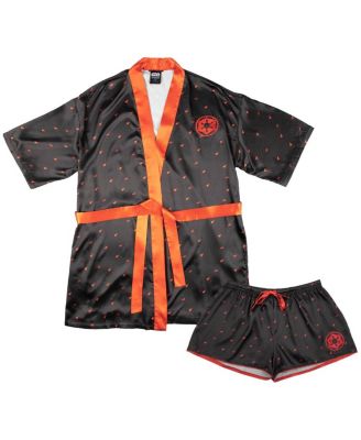 Heroes & Villains - Women's Black Star Wars Imperial Robe Shorts Pajama Set