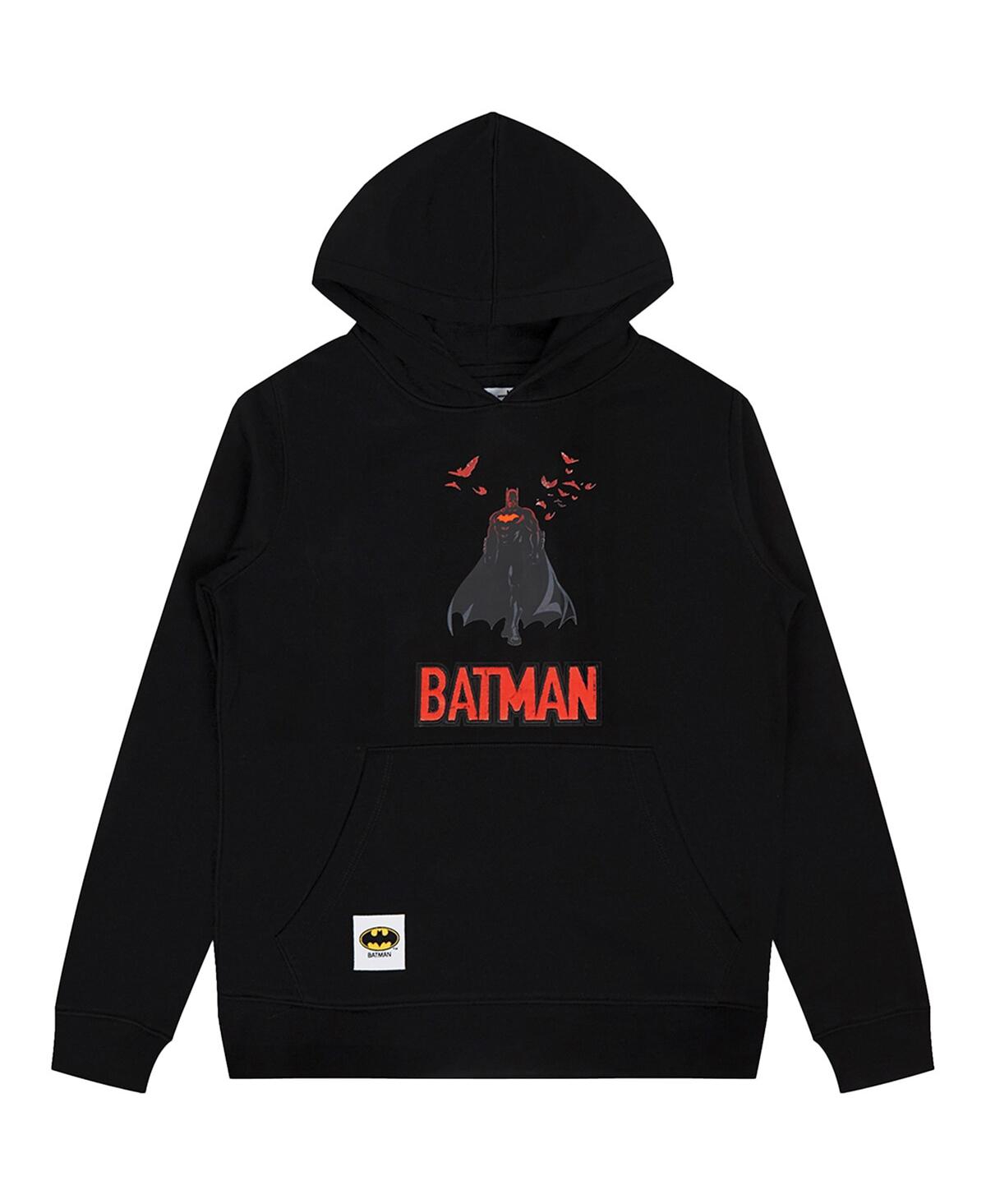 Freeze Max Big Boys And Girls Black Batman Comics Batman Signal Pullover Hoodie In Black