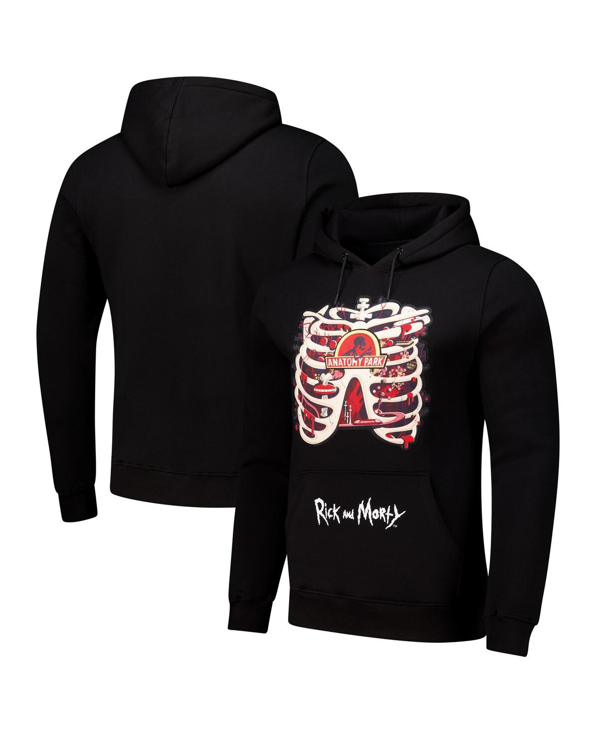 Men's Black Rick And Morty Every Rick Pullover Hoodie - Black