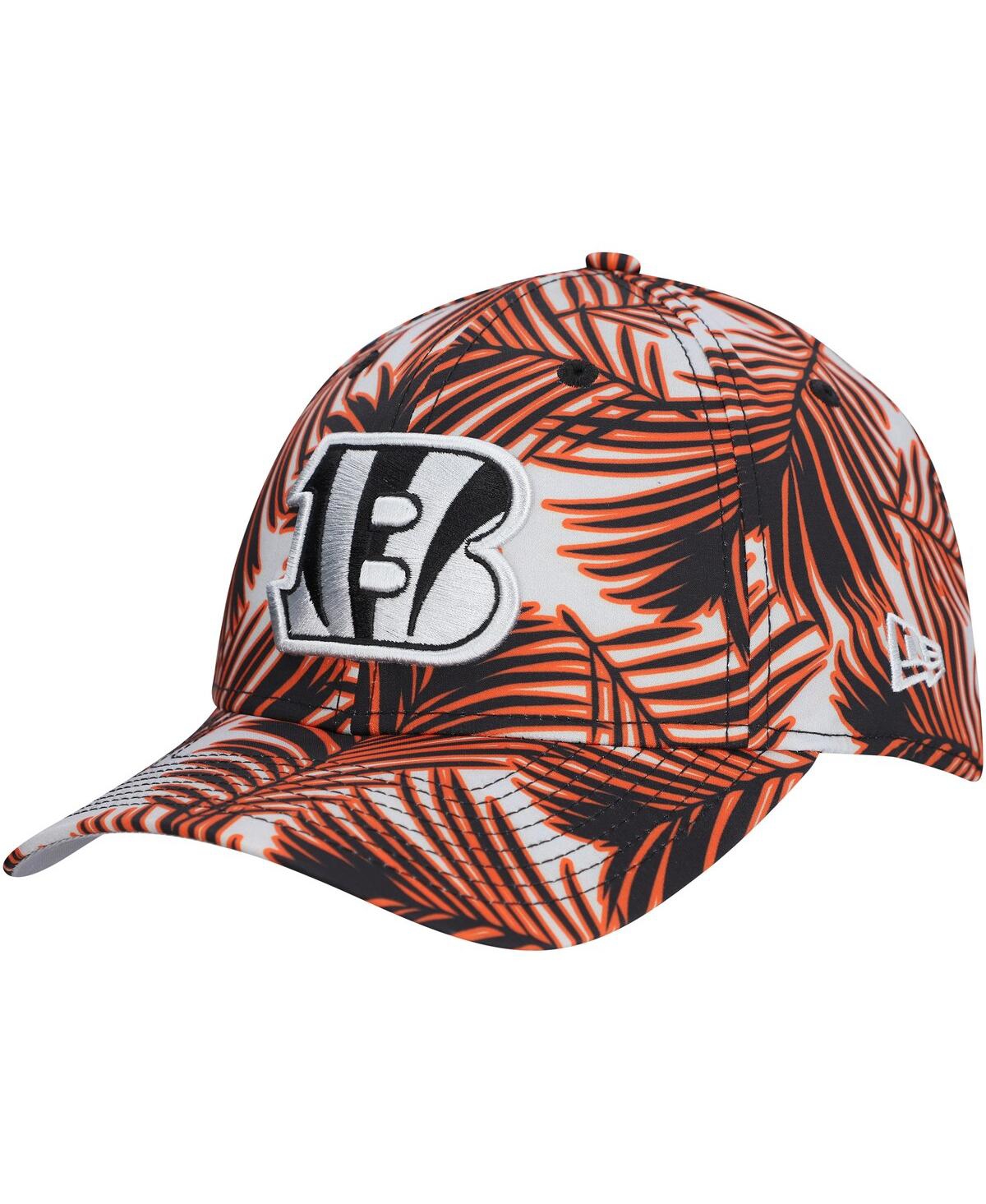 NEW ERA MEN'S GRAY CINCINNATI BENGALS PALMS 39THIRTY FLEX HAT 