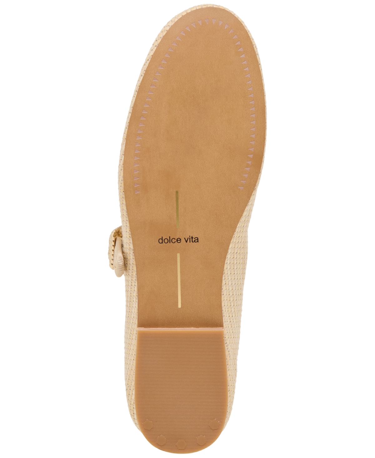 Dolce Vita Women's Relan Embellished Mary Jane Flats In Light Natural Raffia