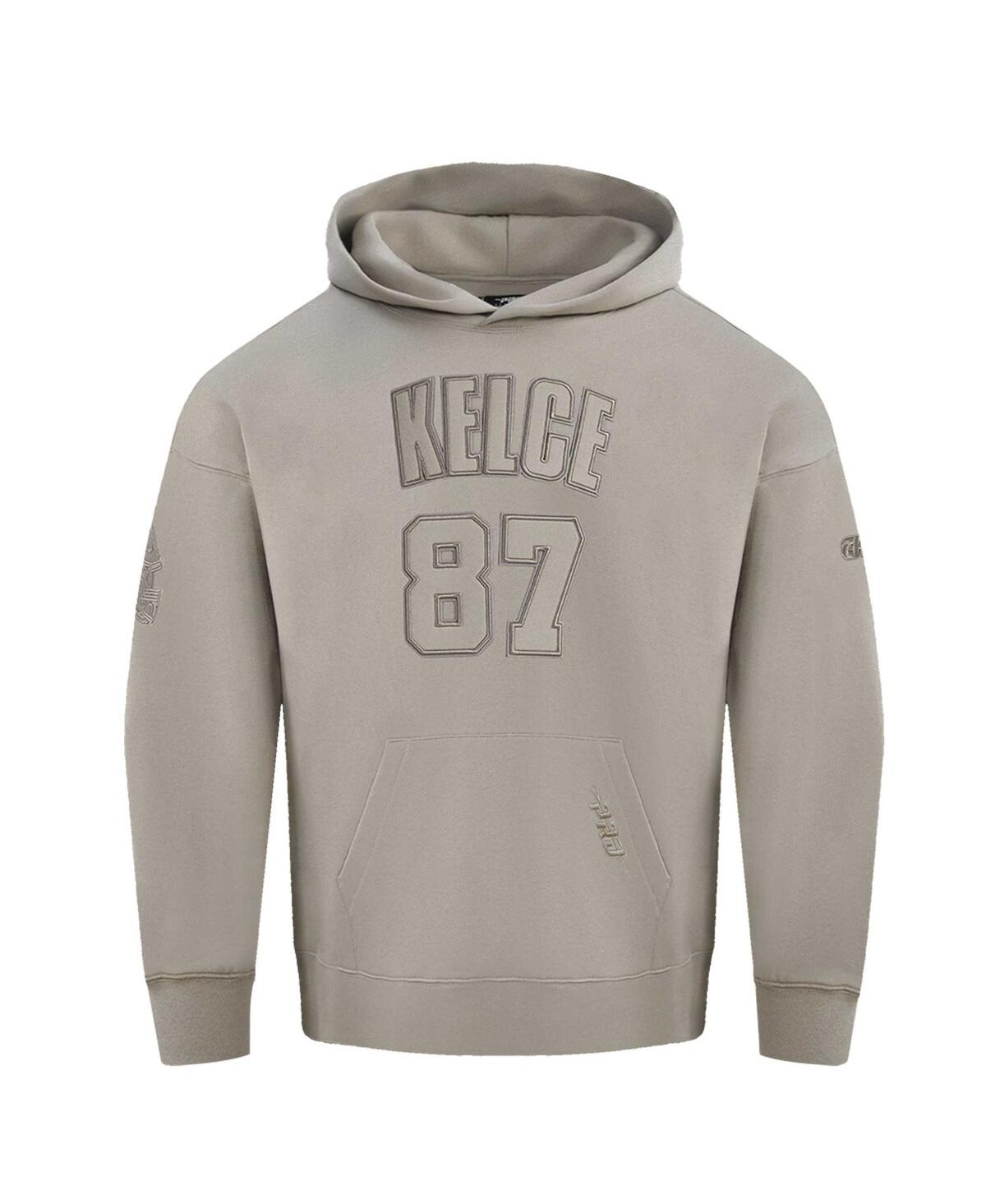 Pro Standard Men's Travis Kelce Tan Kansas City Chiefs Player Name Number Pullover Hoodie In Tan