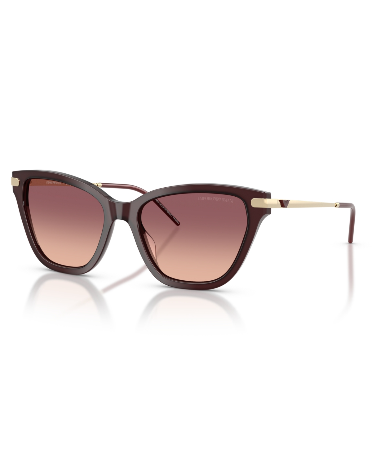 Emporio Armani Woman Sunglass Ea4251 In Shiny Opal Bordeaux