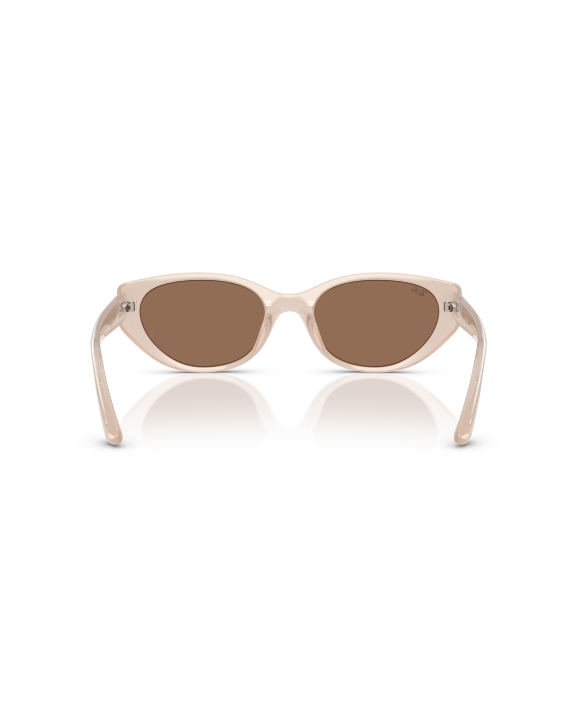 Ray Ban Rb4457d Bio-based Sunglasses Opal Beige Frame Brown Lenses 55-19 In Opal Beige