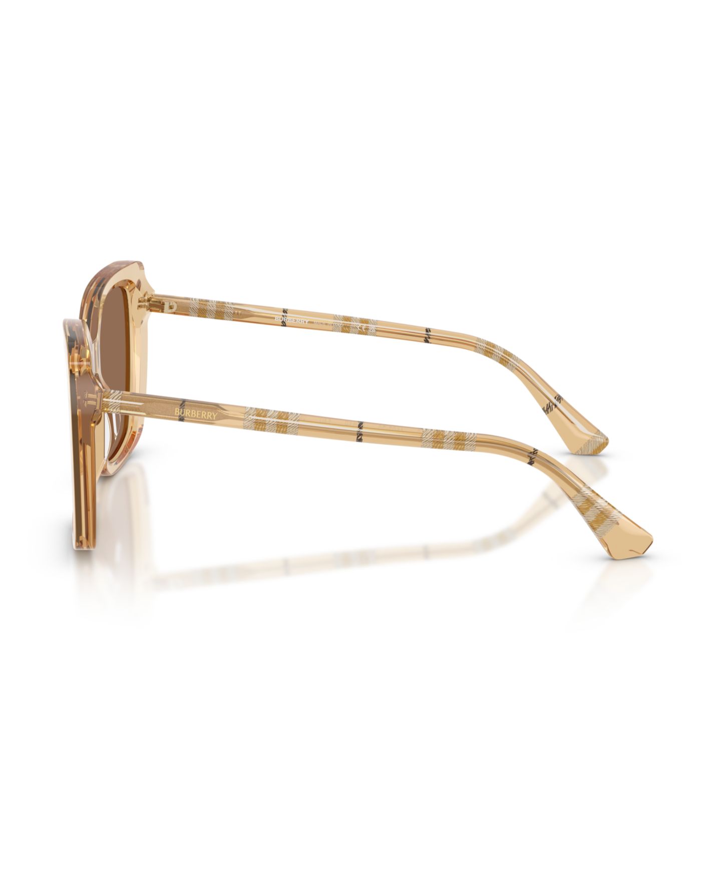 Женские солнцезащитные очки Burberry Large Sunglasses, BE4456, цвет: Бежевый — фото 4