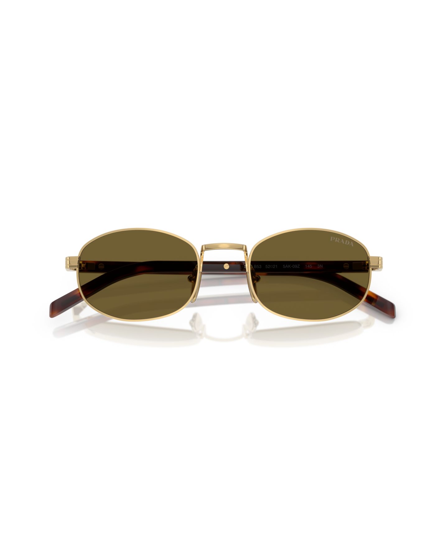 Женские солнцезащитные очки PRADA Sunglasses, PR B53S, цвет: Золотой — фото 2
