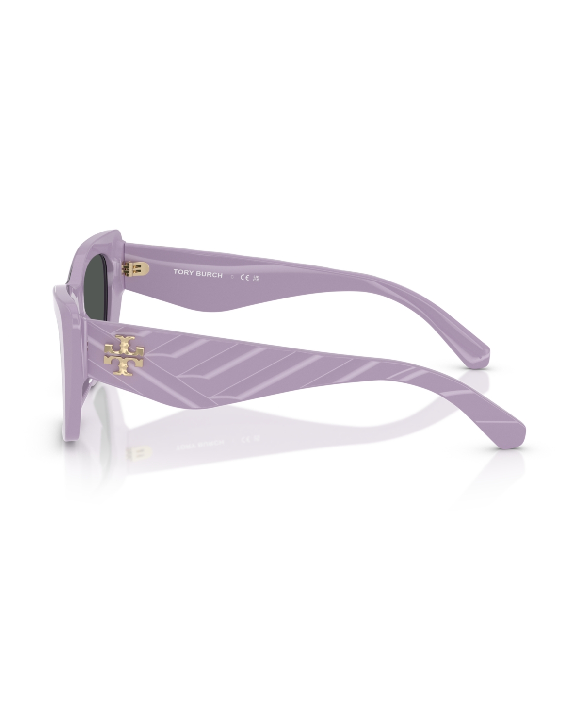 Tory Burch Ty7216u Cat-eye Acetate Sunglasses In Purple