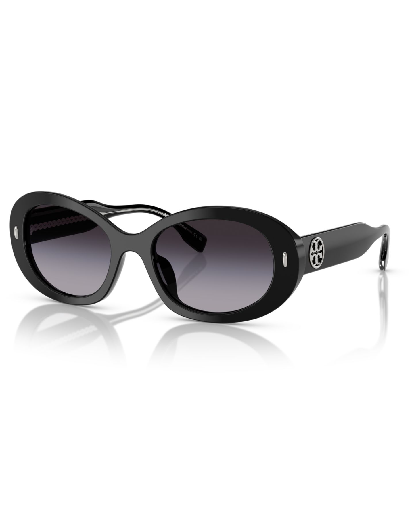 Женские солнцезащитные очки Tory Burch Standard Sunglasses, TY7214U, цвет: Чёрный — фото 1