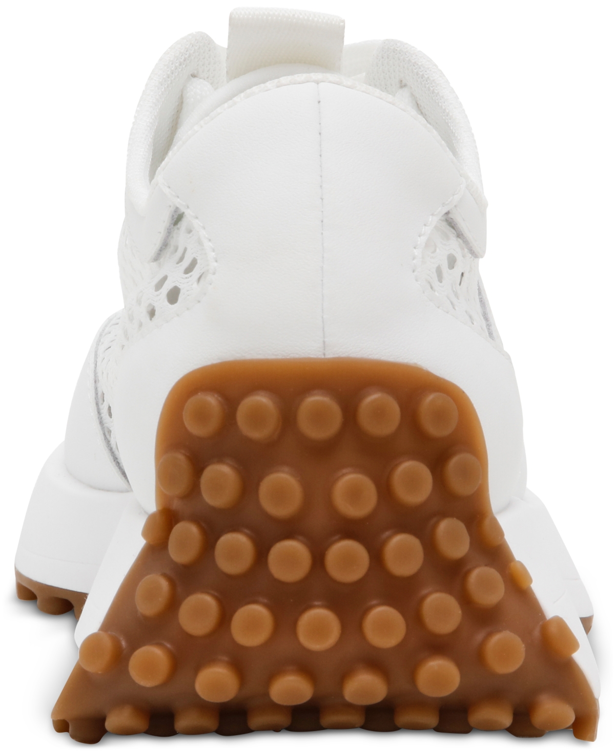 Shop Steve Madden Women's Campo Retro Lace-up Jogger Sneakers In White Mesh
