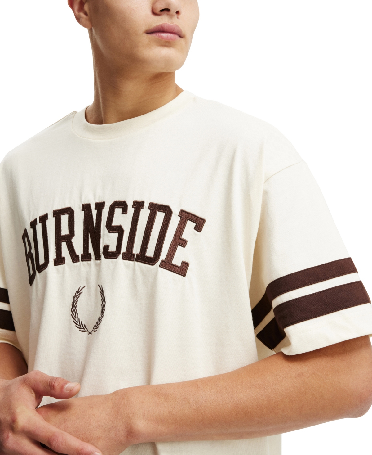 COTTON ON MEN'S BOX FIT COLLEGE T-SHIRT 