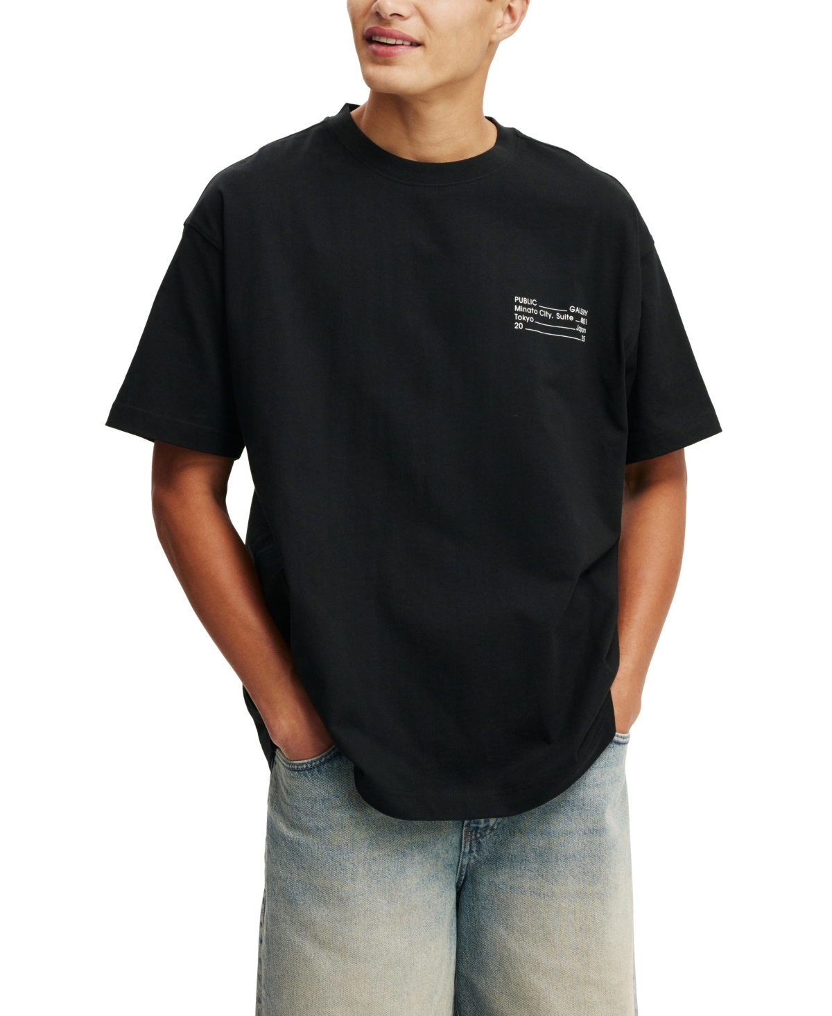 Men's Box Fit Easy T-Shirt - Black
