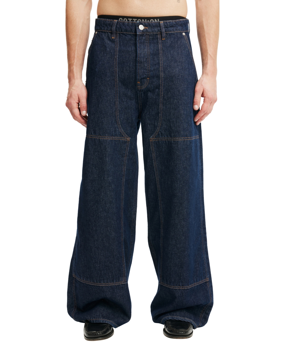 Cotton On Super Baggy Balloon Jean In Carpenter Shutter Blue