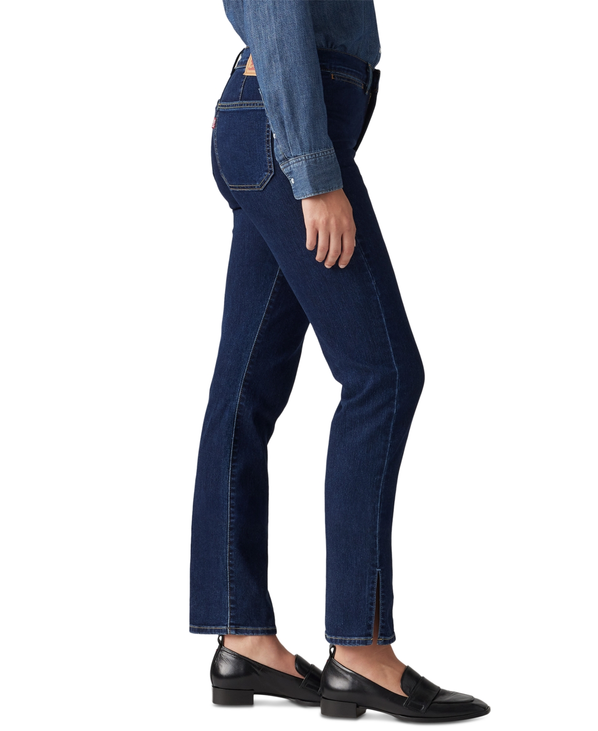 Levi's Women's High-rise Tailored 724 Straight-leg Jeans In Blue