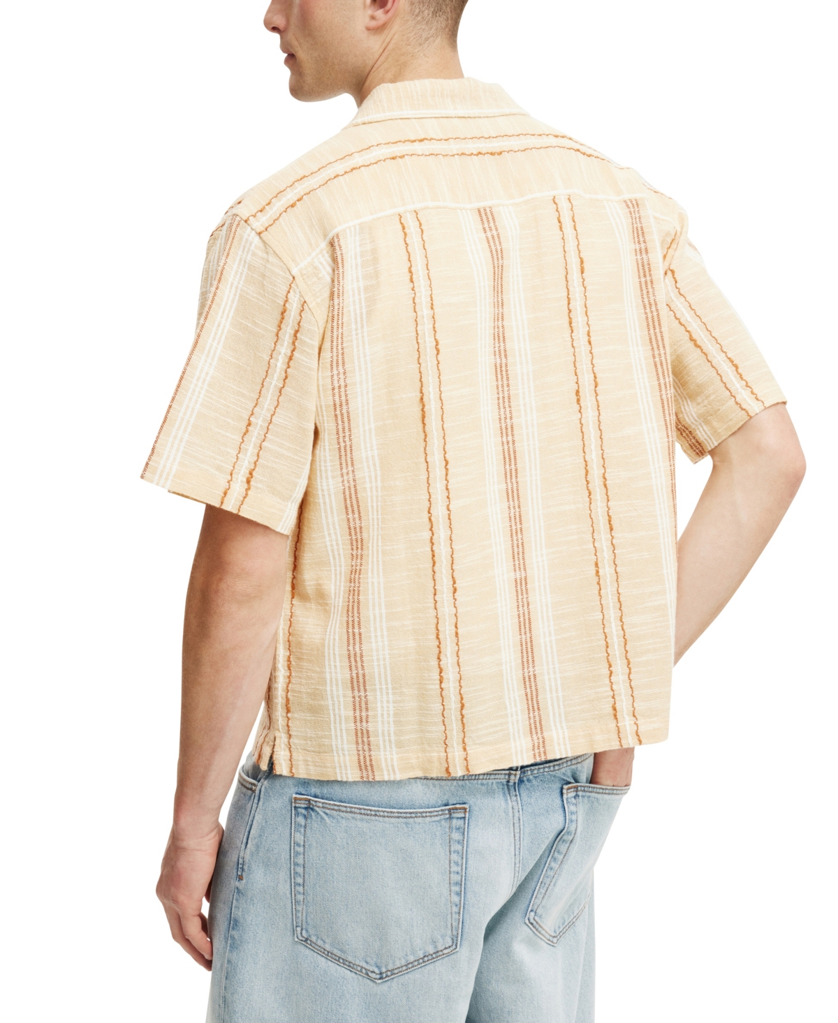 COTTON ON MEN'S BOX FIT SHORT SLEEVE SHIRT 
