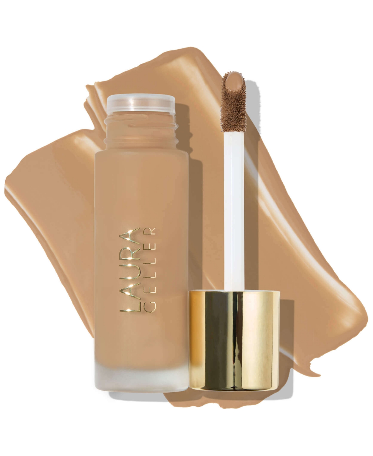 Shop Laura Geller Beauty Double Take Liquid Foundation, 1 Oz. In Sand