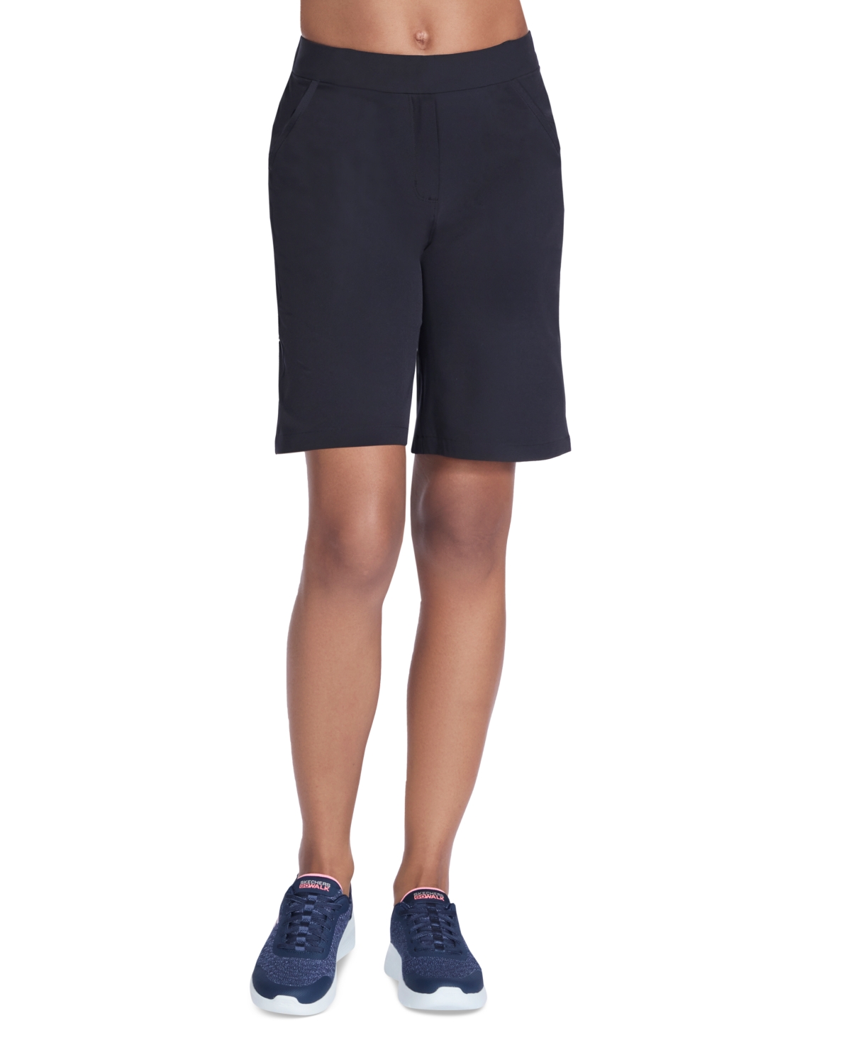Women's Skechweave Solid-Color Bermuda Shorts - Black