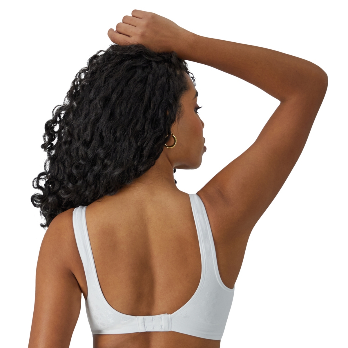Bali Women's Comfort Revolution Comfortflex Fit Seamless Shaping Wireless Bra 3488 In White