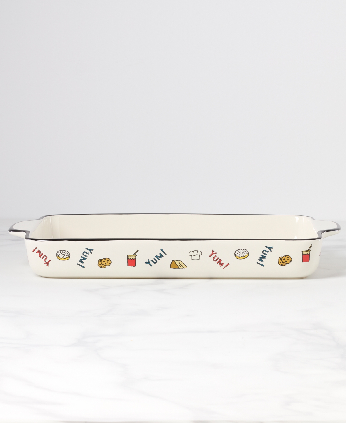 Lenox Chef Snoopy Rectangular Porcelain Baker In Multi