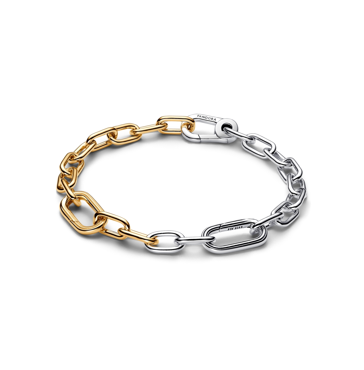Pandora Two Tone Link Chain Bracelet In Two Tone