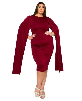 Plus Size Naomi Cape Dress