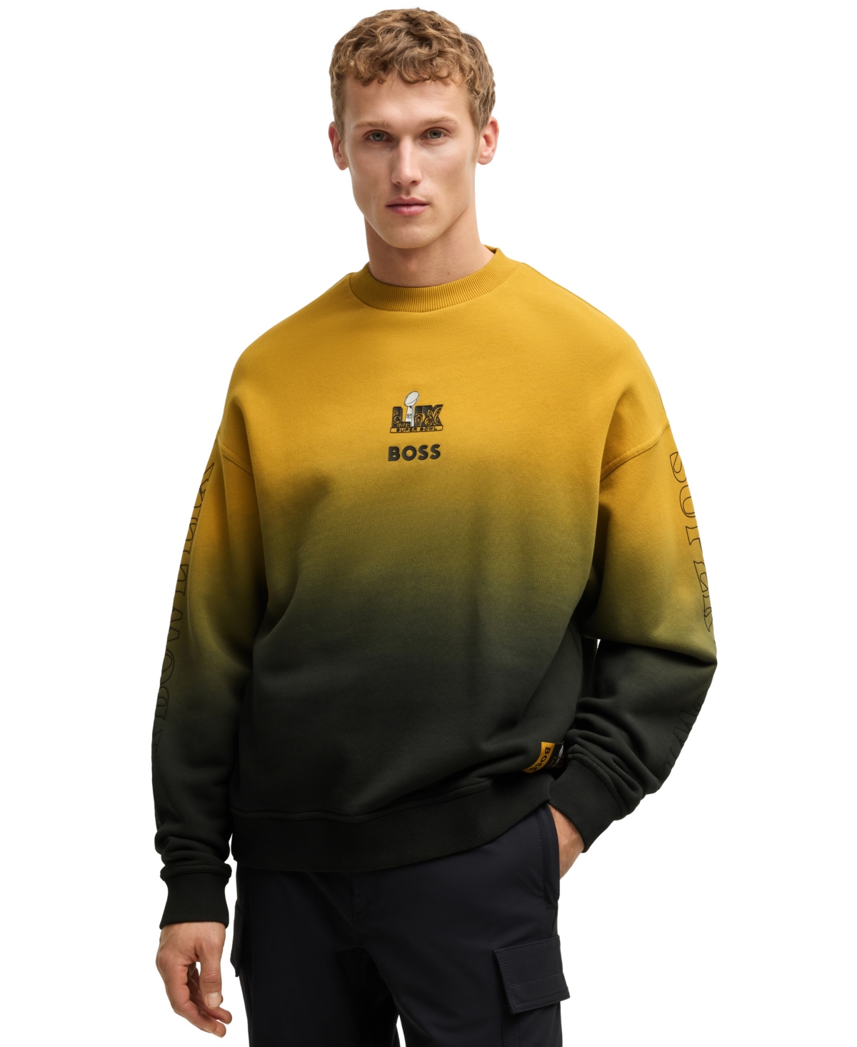 x Nfl Men's Gold-Tone Embroidery Sweatshirt - Gold