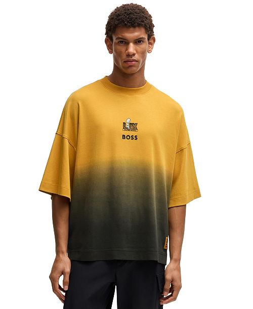 alfani Hugo Boss x NFL Men's Gold-Tone Embroidery T-Shirt Brands