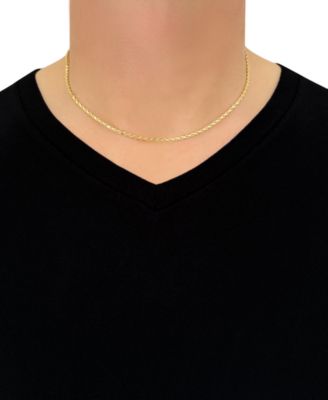 Forza Rope Chain 18" Necklace (2-1/2mm) in 14k Gold