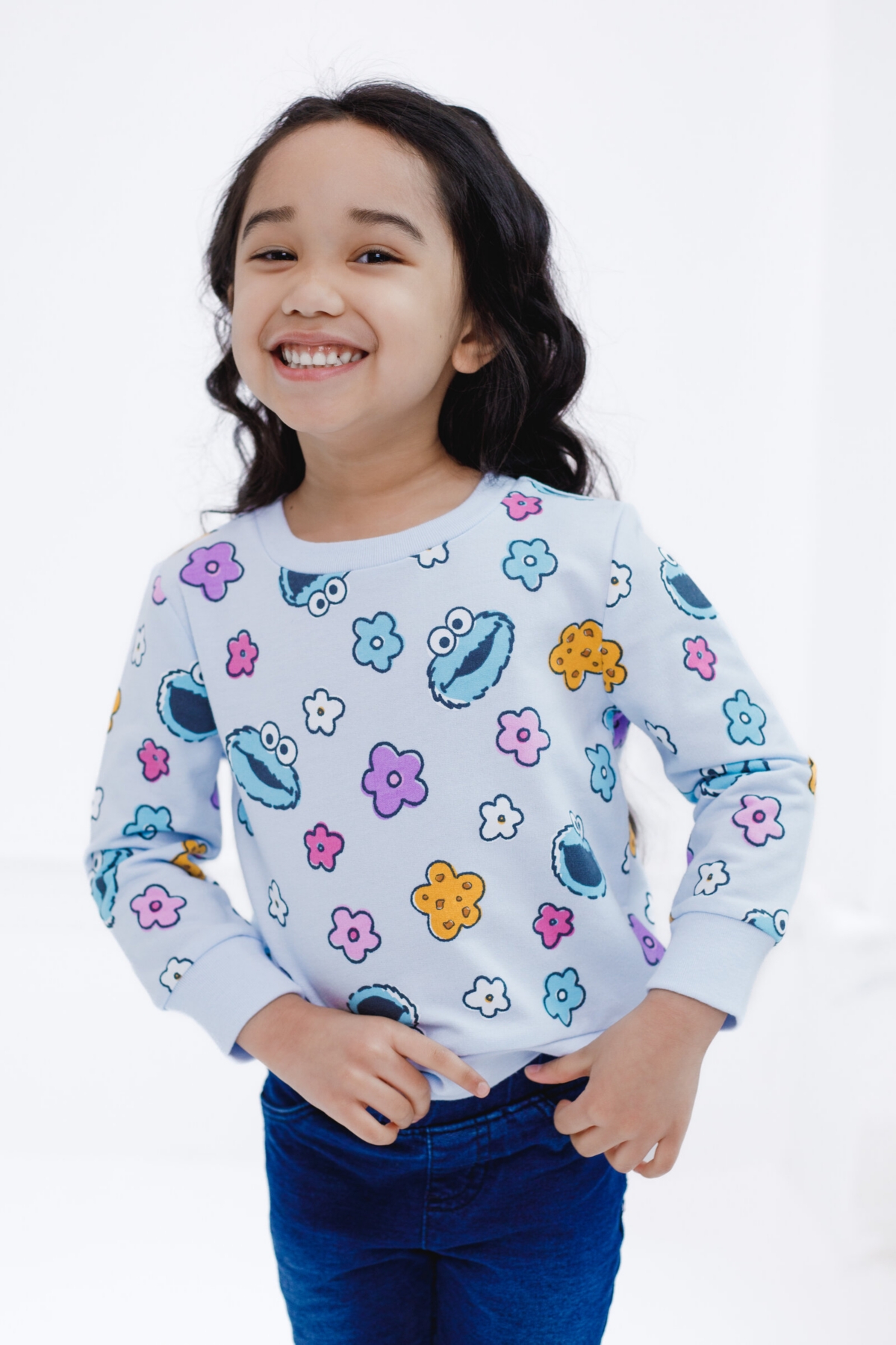 Sesame Street Little Girls Sweatshirt