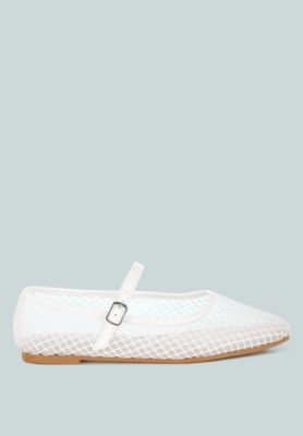 Womens Averona Mesh Mary Jane Flats