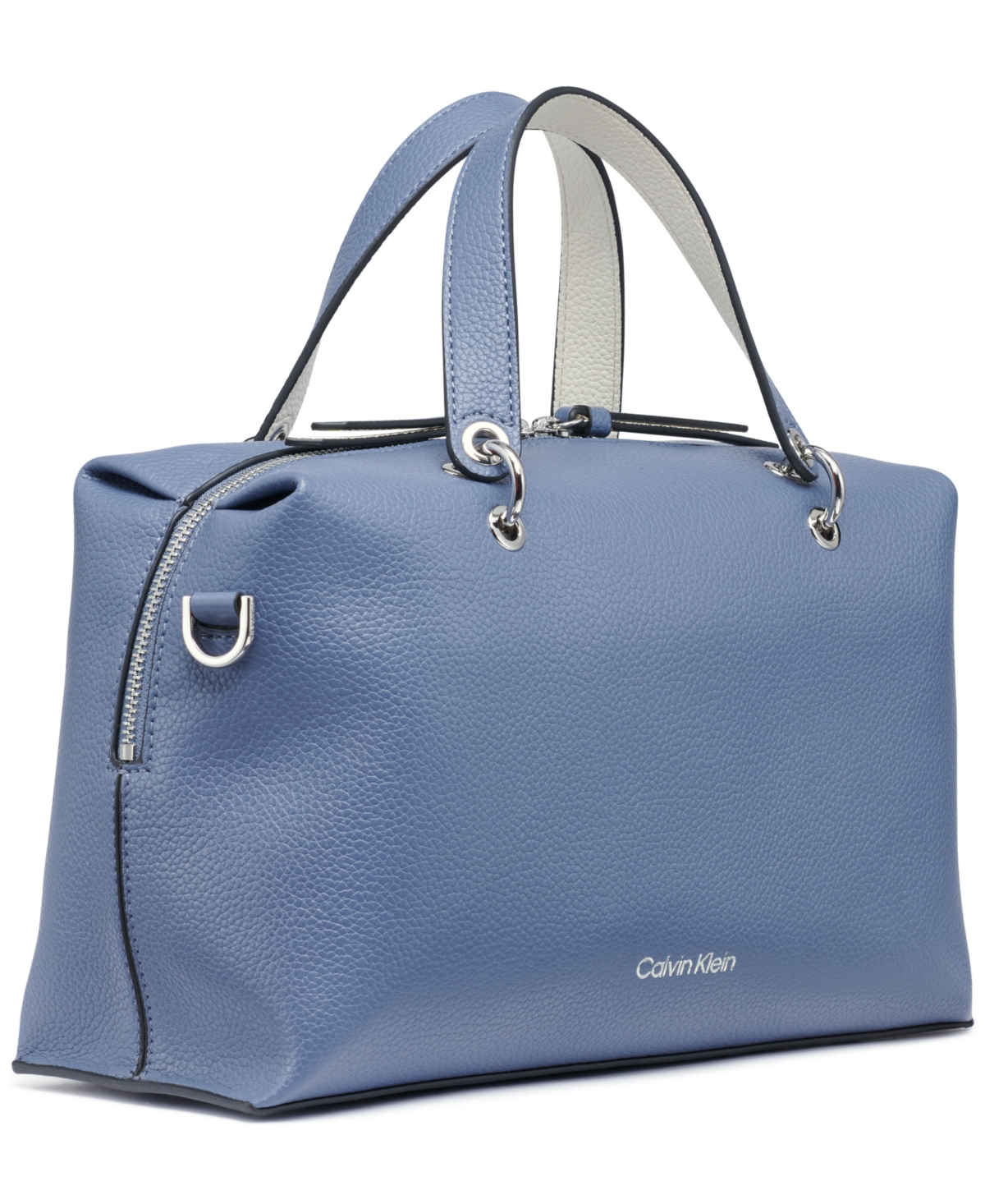 CALVIN KLEIN CALI SATCHEL WITH WEB STRAP 