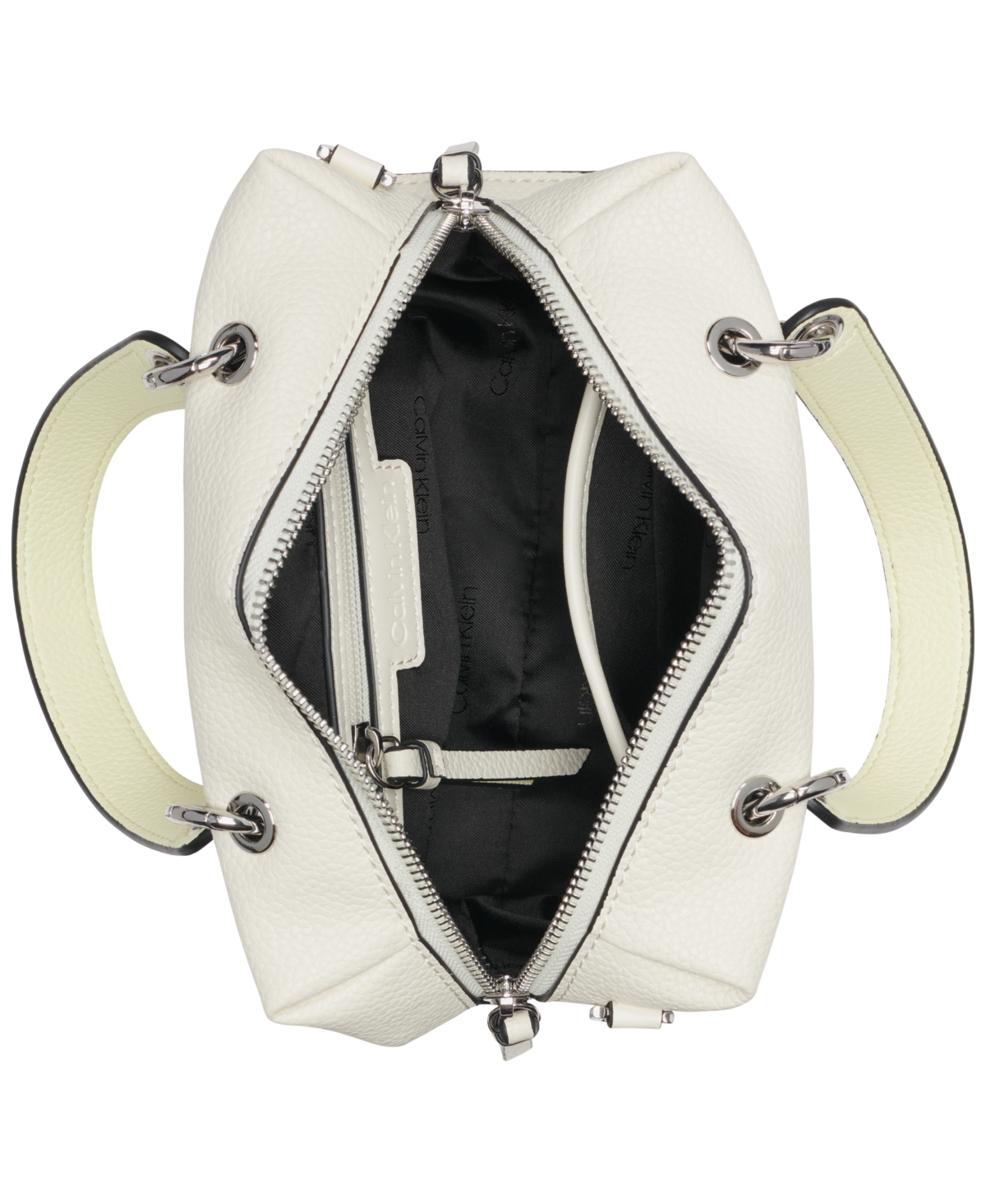 Calvin Klein Cali Small Crossbody Bag In Cherub White,endive