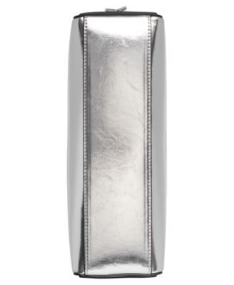 Mandy Metallic Top Zipper Shoulder Bag