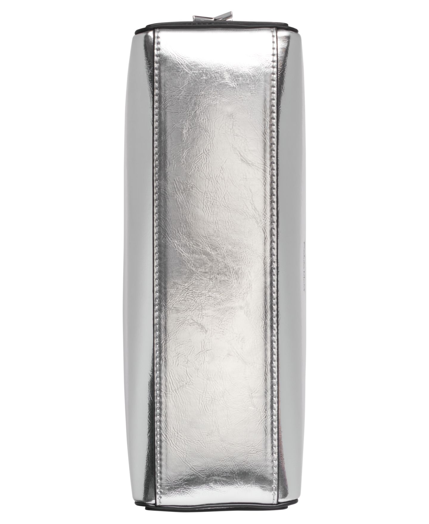 Женская сумка Calvin Klein Mandy Metallic Top Zipper Shoulder, цвет: Металлик серебряный — фото 4