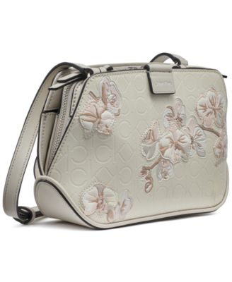 Audrey Floral Logo Emboss Crossbody