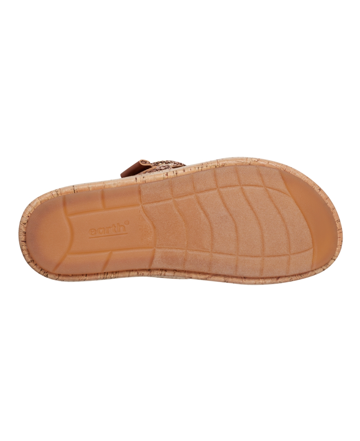 Shop Earth Women's Subtle Woven Slip-on Platform Sandals In Brown