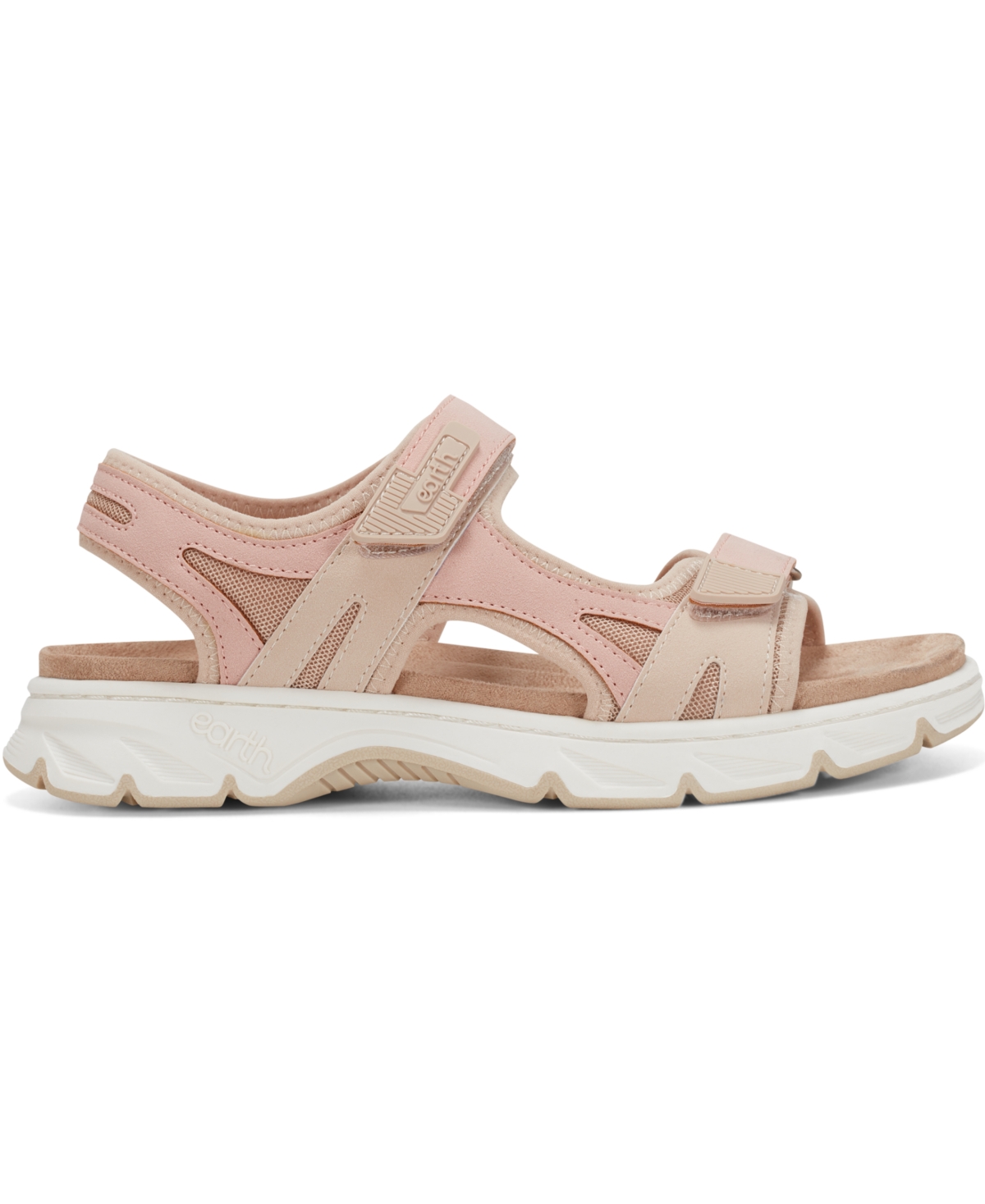 EARTH WOMEN'S VENNY BANDED SPORTY FLAT SANDALS 