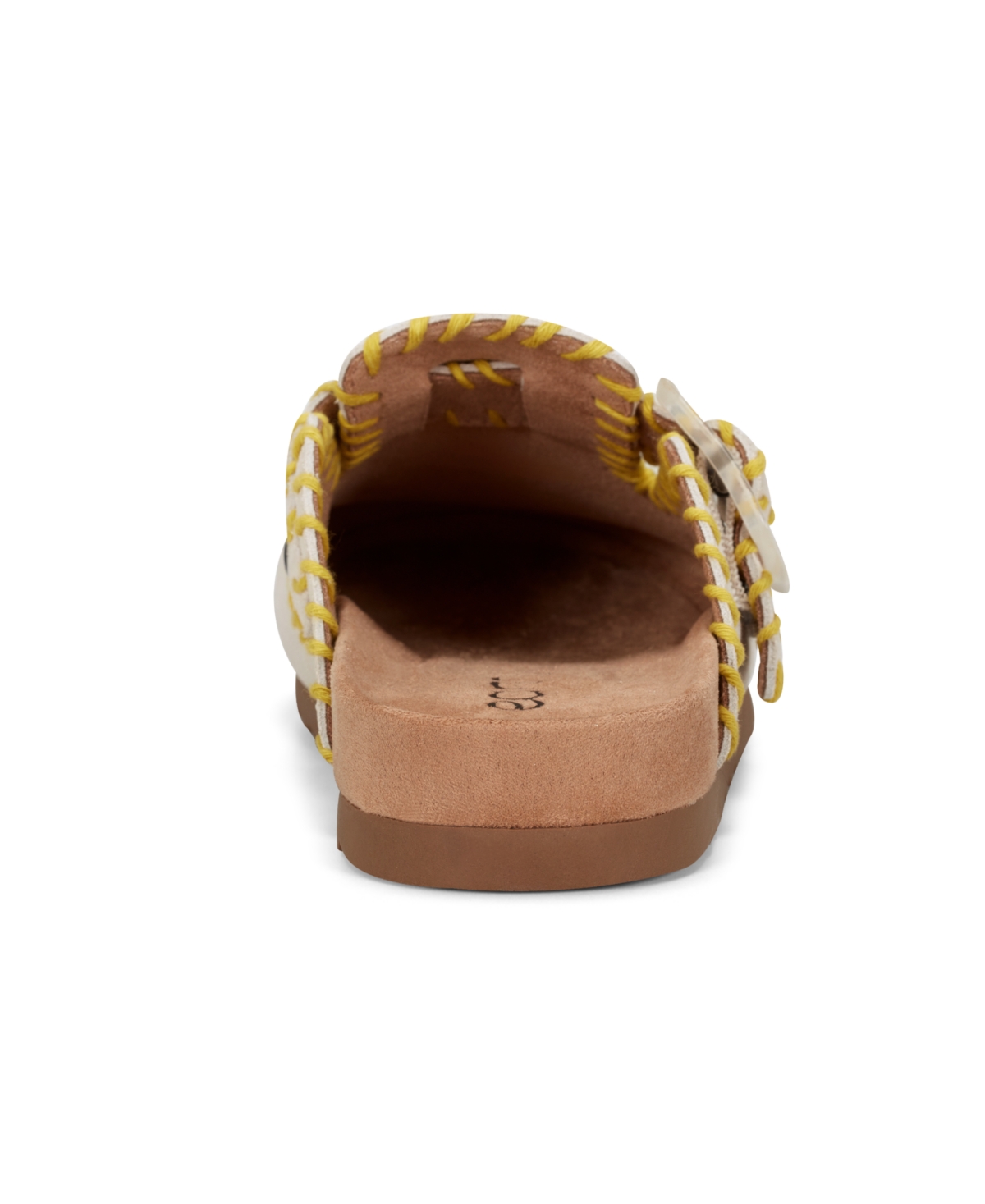 Shop Earth Women's Gena Stitched Flat Clogs In Light Natural Suede